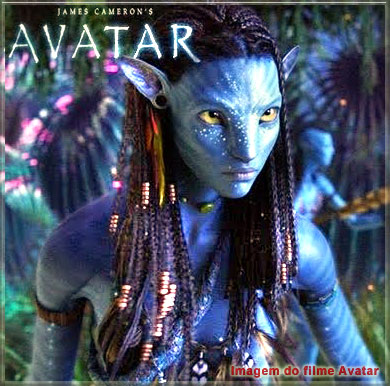 Personagem 3D do filme Avatar onde foi utilizado o software Maya