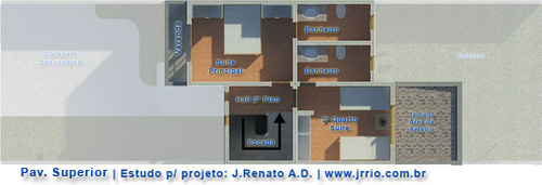 Planta do pavimento térreo ou primeiro andar